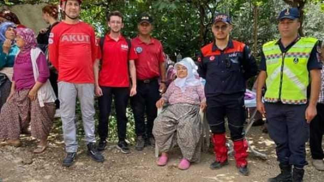 Geçtiğimiz gün kaybolan yaşlı kadın bulundu