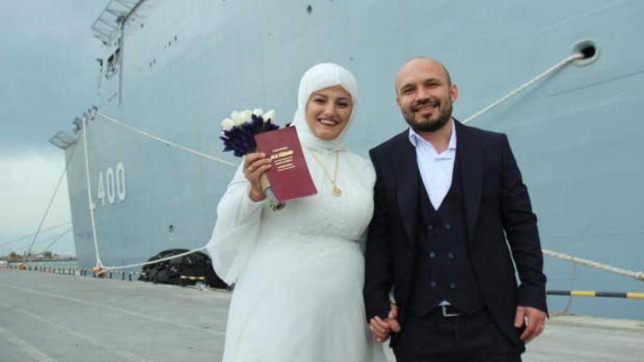 Gelin ve damat dış çekim için TCG Anadolu'yu tercih etti!
