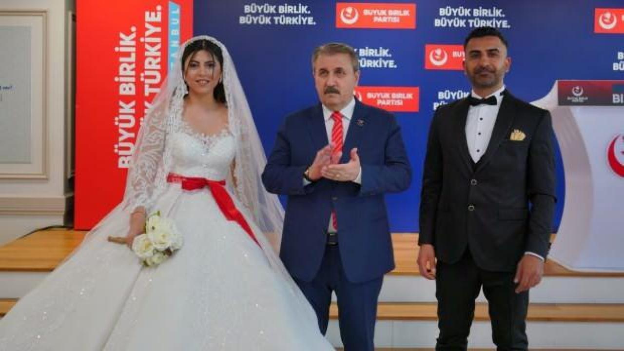 Gelin ve damattan BBP Genel Başkanı Destici’ye sürpriz