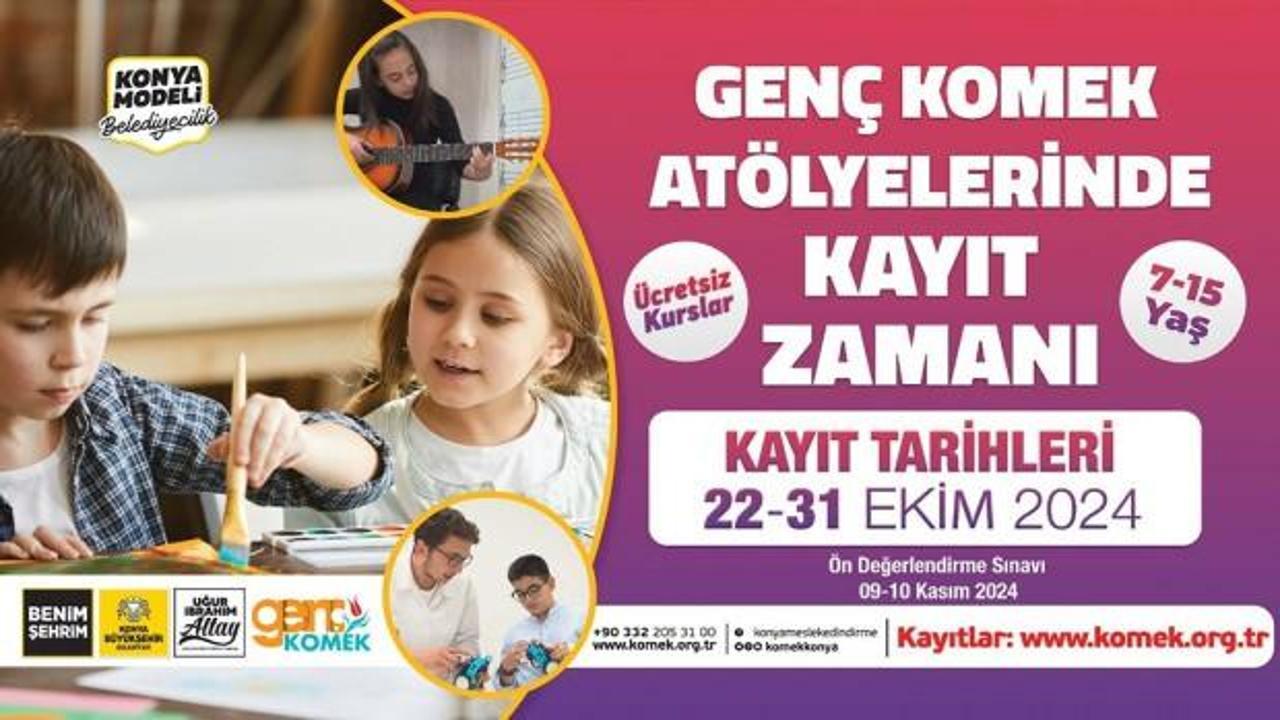 Genç KOMEK Atölyelerde Kayıt Heyecanı Başladı