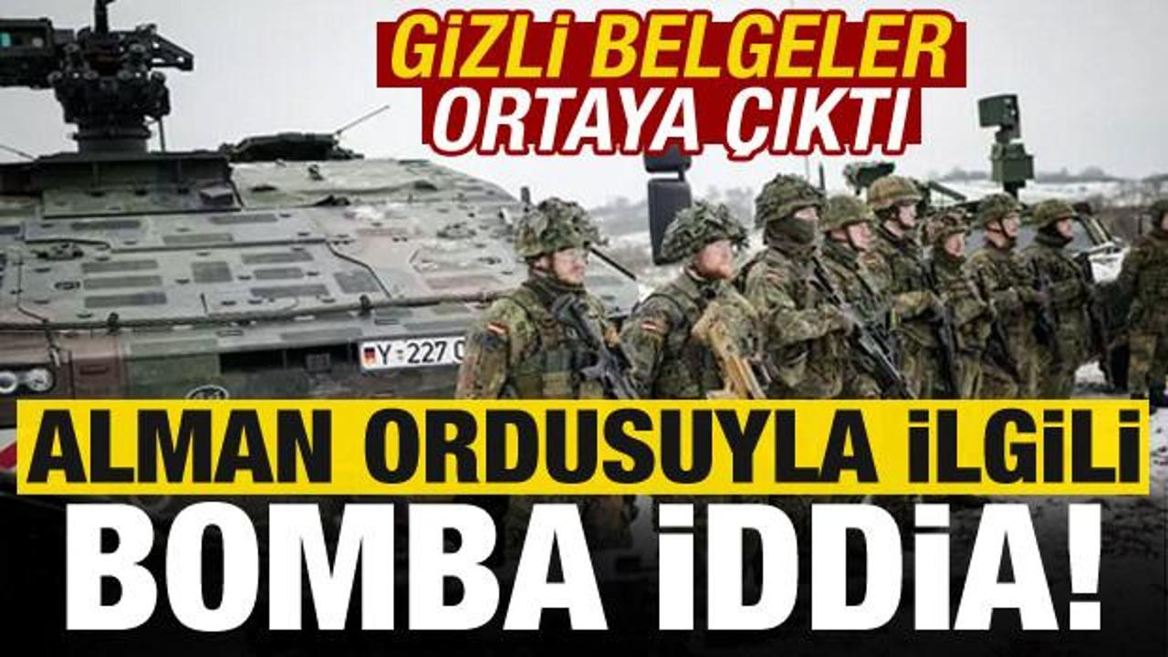 Gizli belgeler ortaya çıktı, Alman ordusuyla ilgili flaş iddia!