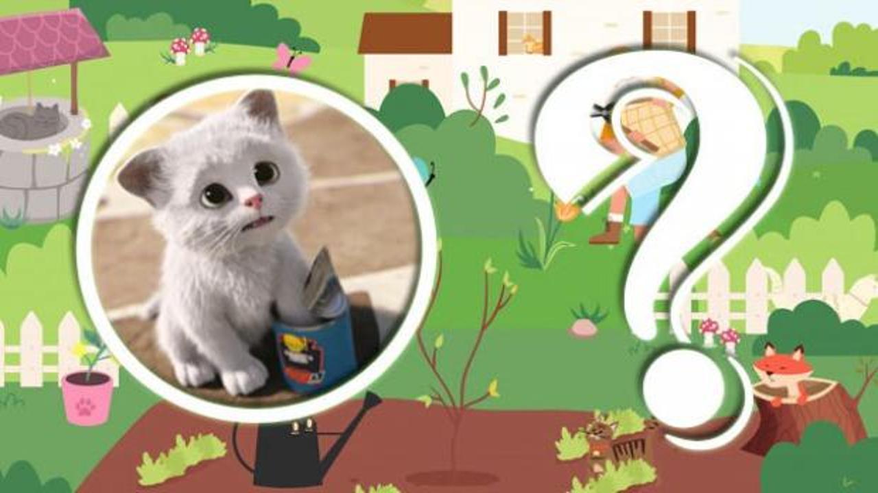 Gizli nesne bulmacaları: Bahçede saklı macera - Yedi gizli kedinin izini sürün!