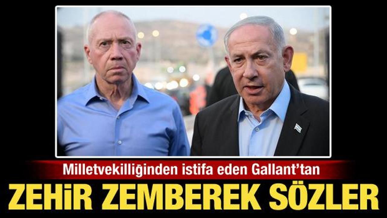 Görevden alınan Gallant milletvekilliğinden istifa etti! Zehir zemberek sözler