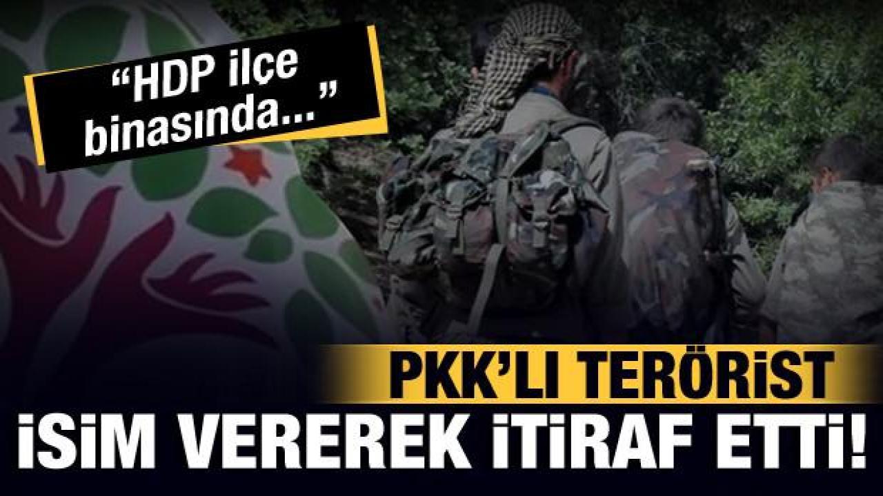 Gözaltına alınan terörist itiraf etti: HDP İlçe binasında bize PKK eğitimi verdiler!