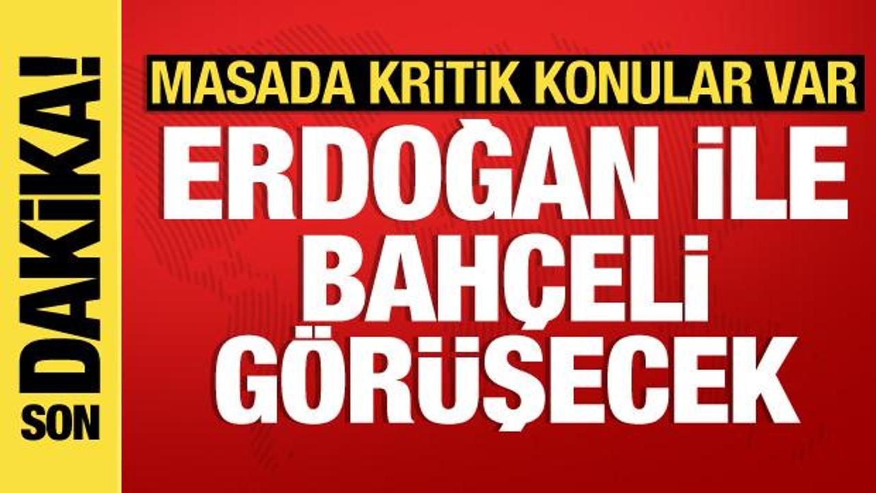 Gözler Beştepe'de: Erdoğan ile Bahçeli görüşecek