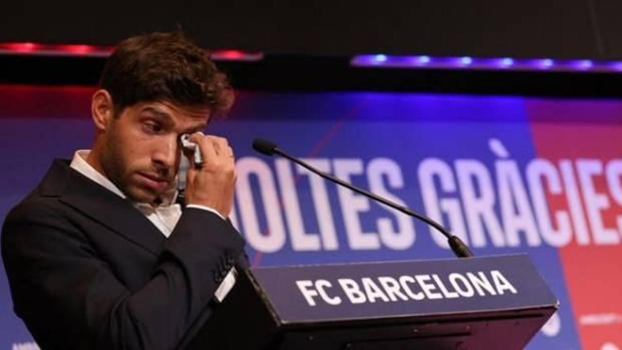 Gözyaşlarını tutamadı! Barcelona'ya 18 yıl sonra veda etti