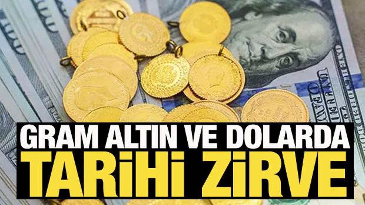 Gram altın ve dolarda tarihi zirve