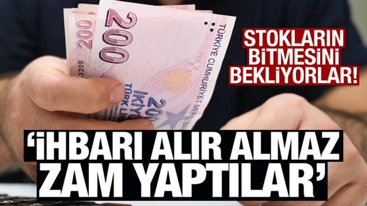 Haberi alır almaz fiyat yükselttiler! Stokların bitmesini bekliyorlar