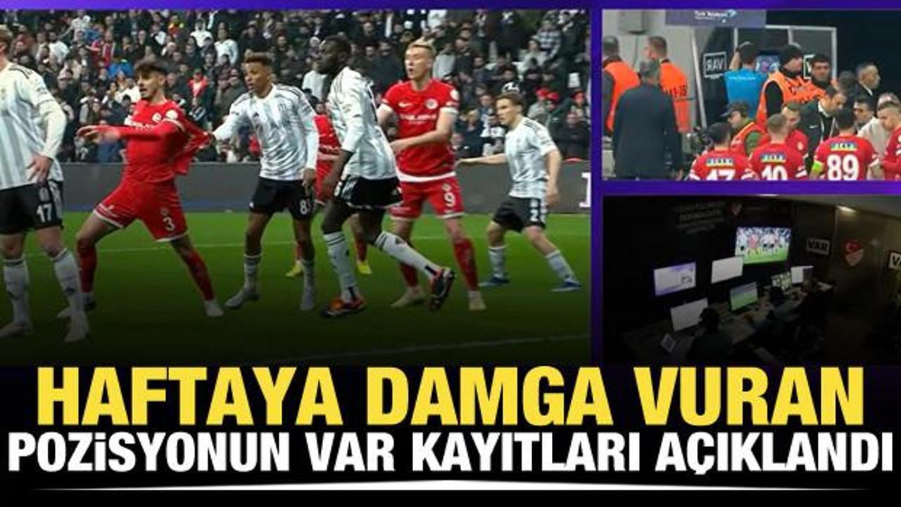 Haftaya damga vuran pozisyonun VAR kayıtları açıklandı