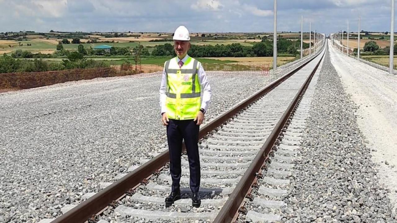 Halkalı-Kapıkule hattında ilk ray döşendi