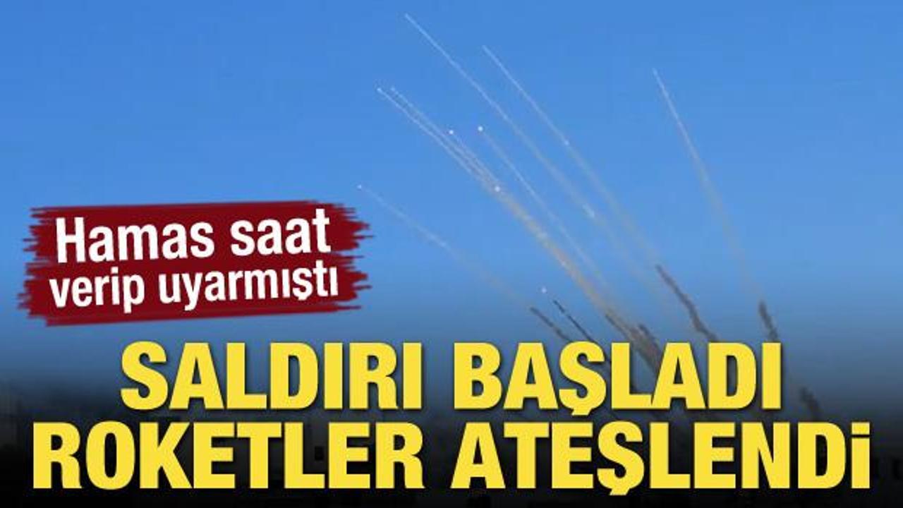 Hamas uyarmıştı! Roketler ateşlendi