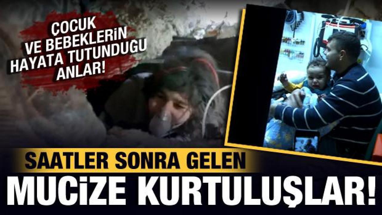 Hatay'da 40 saat sonra gelen kurtuluş: Anne ve 3 çocuğu enkazdan yaralı olarak kurtarıldı!