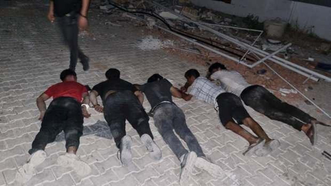 Hatay'da enkaz farelerine İHA destekli operasyon: 5 hırsız suçüstü yakalandı