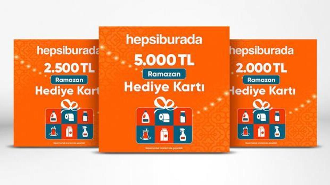 Hepsiburada’dan Ramazan’a özel hediye kartları