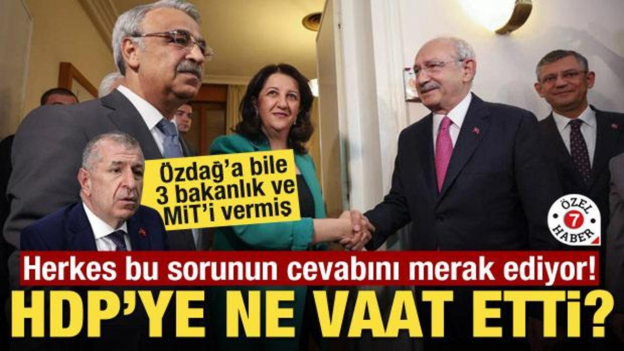 Herkes bu sorunun cevabını merak ediyor! Kılıçdaroğlu HDP'ye ne vaat etti?