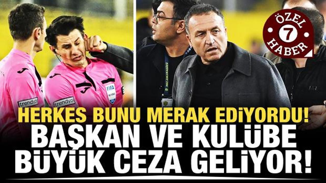 Herkes merak ediyordu! Ankaragücü ve Faruk Koca'yı dev cezalar bekliyor!