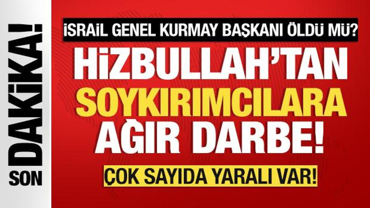 Hizbullah'tan İsrail'e İHA saldırısı: Onlarca yaralı var!
