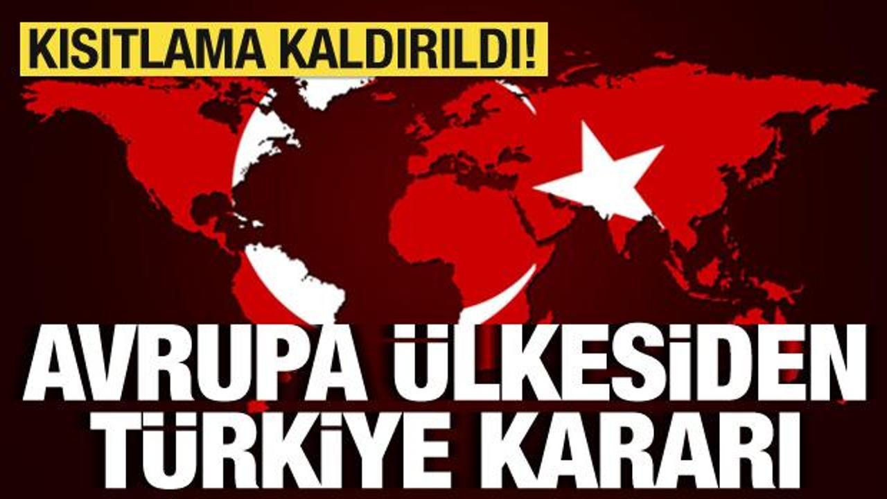 Hollanda hükümeti Türkiye'ye yönelik kısıtlamayı kaldırdı