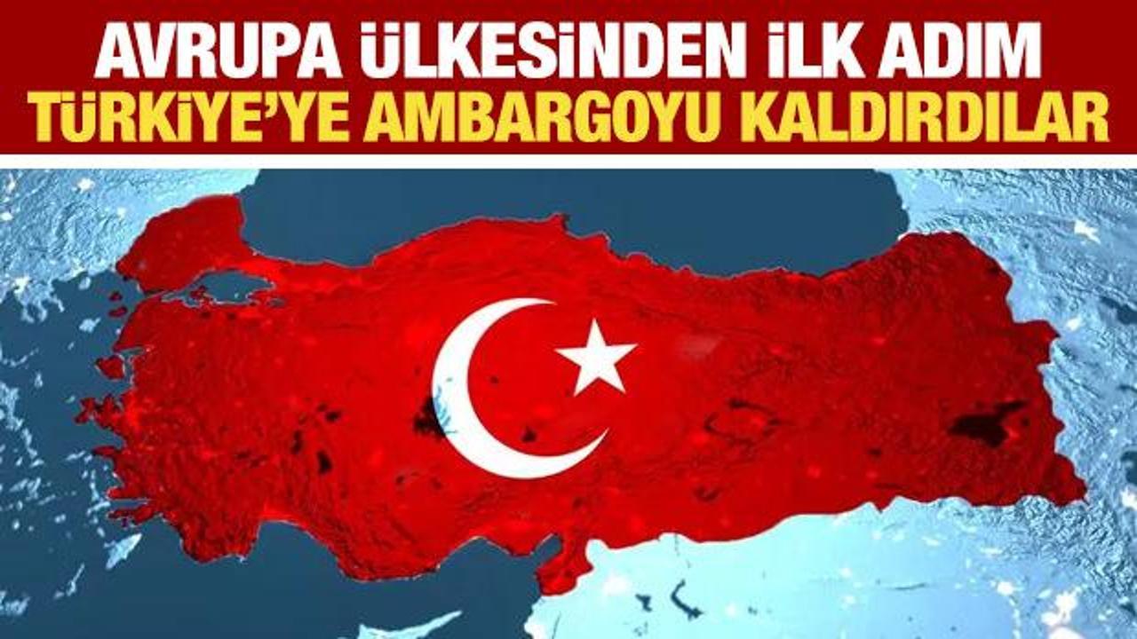 Hollanda, Türkiye'ye ambargoyu kaldırdı