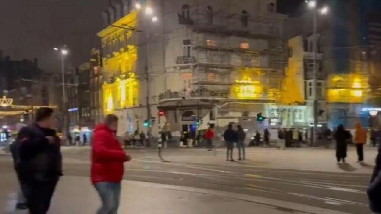Hollanda'da İsrailli taraftarlar taşkınlık çıkardı!