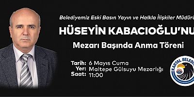 Hüseyin Kabacıoğlu mezarı başında anılacak