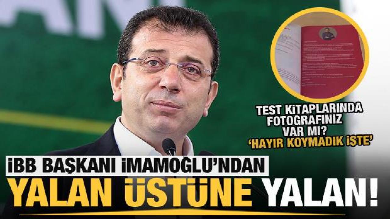 İBB Başkanı İmamoğlu'ndan canlı yayında yalan üstüne yalan!