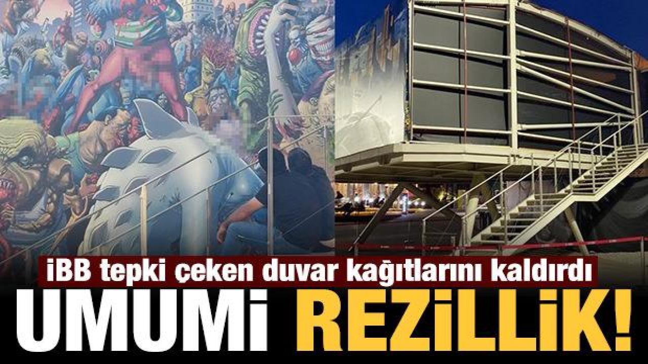 İBB, Müze Gazhane'deki tepki çeken duvar kağıtlarını kaldırdı