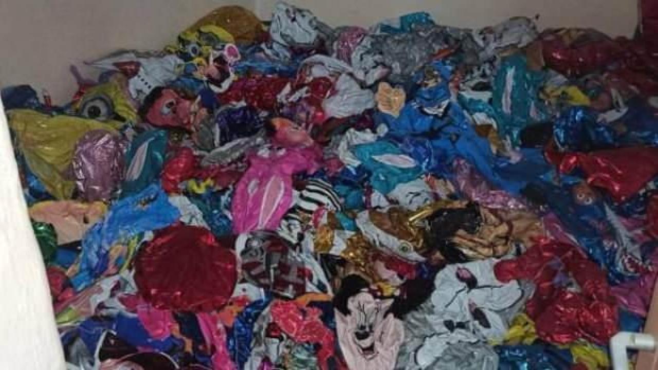 İçi patlayıcı madde ile doldurulan 3 bin balon ele geçirildi