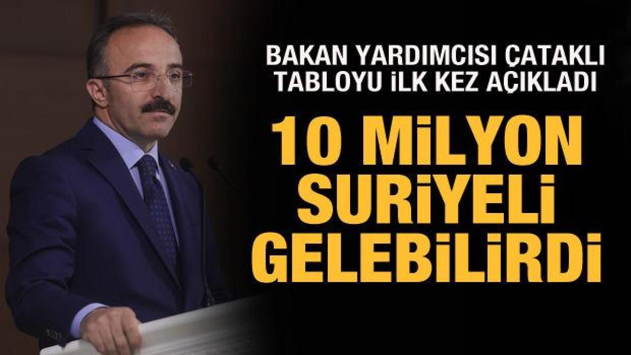 İçişleri Bakan Yardımcısı Çataklı açıkladı: 10 milyon Suriyeli Türkiye'ye gelebilirdi