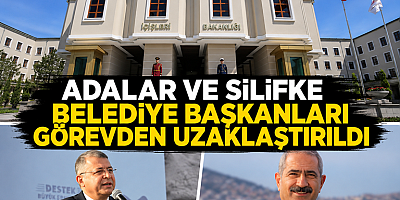 İçişleri Bakanlığı'ndan İki Belediye Başkanına Görevden Uzaklaştırma Kararı