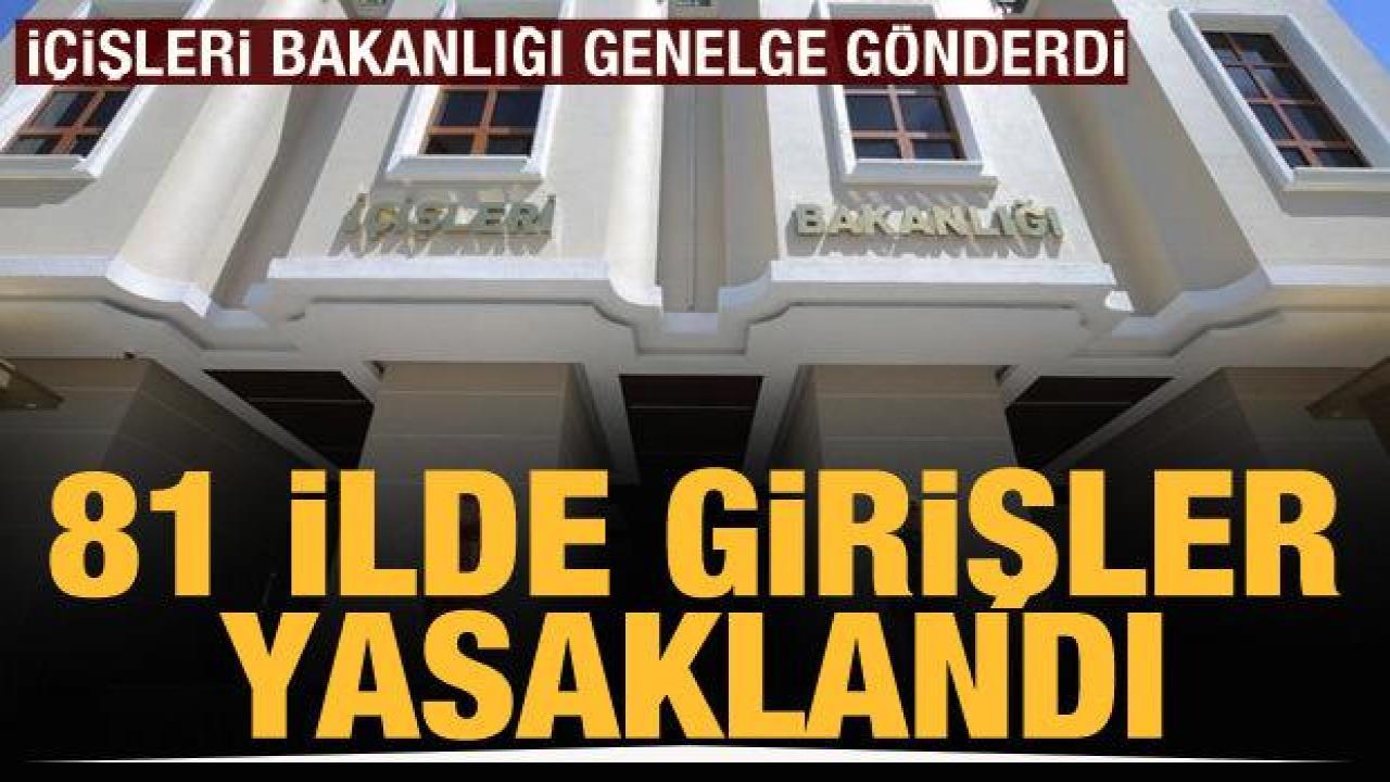 İçişleri Bakanlığı'ndan 81 ile 'orman' genelgesi