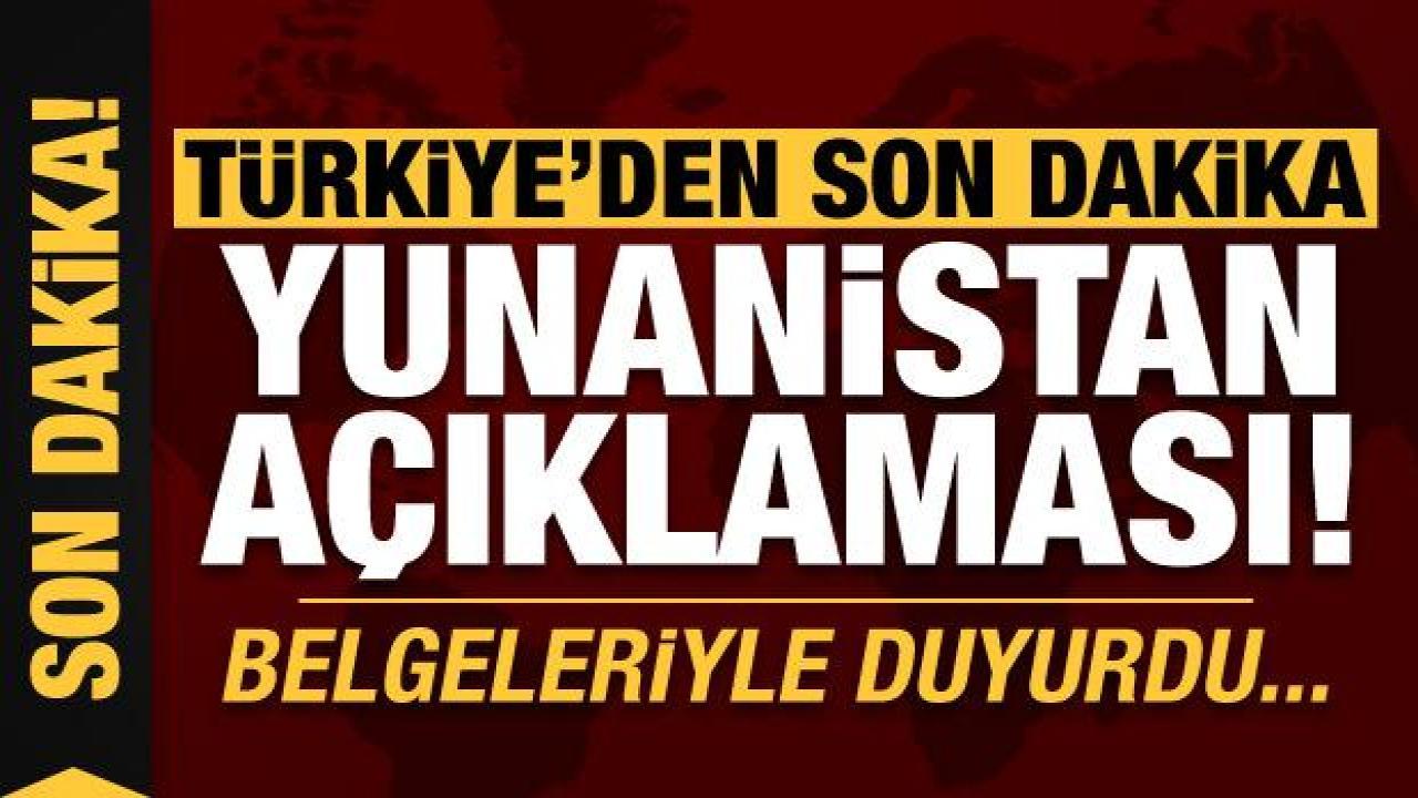 İçişleri'nden son dakika Yunanistan açıklaması: Belgeleriyle duyurdu!