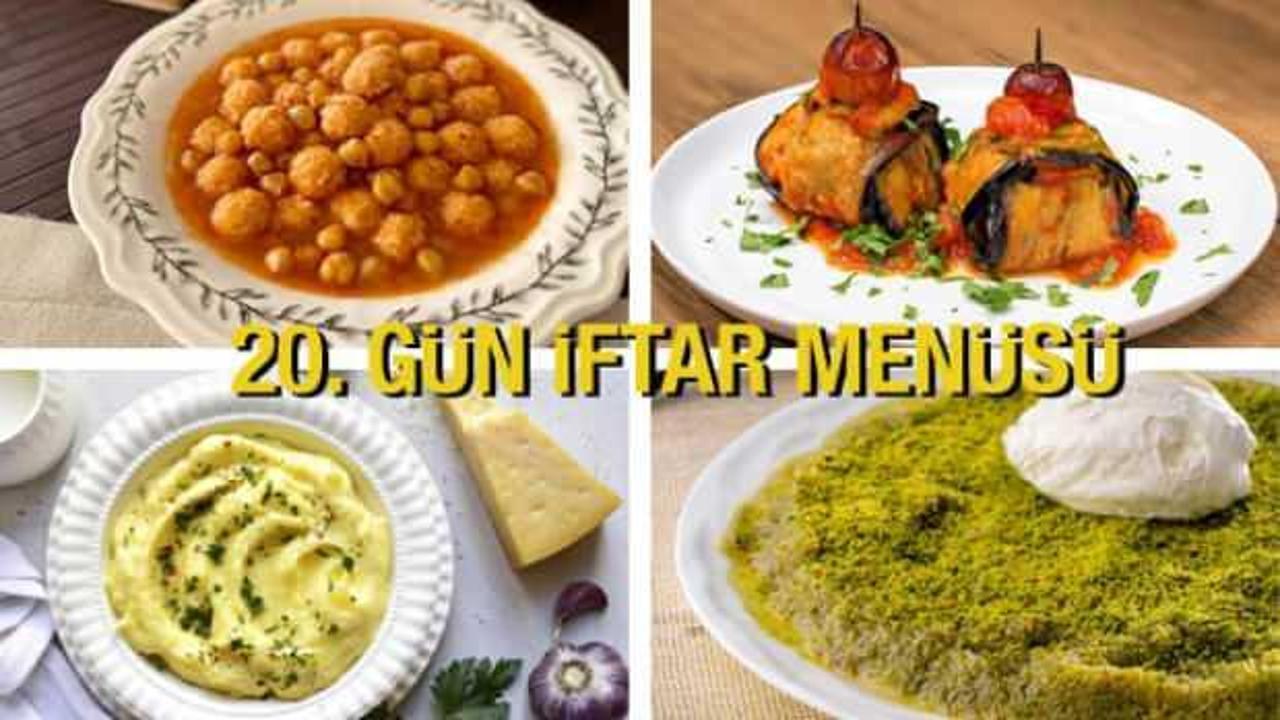 İftar menüleri 2024: 20. Gün İftar Menüsü