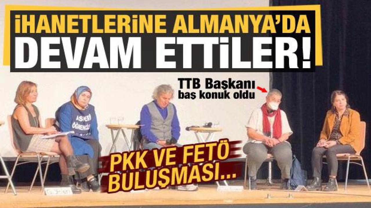 İhanetlerine Almanya'da devam ettiler: PKK ve FETÖ Köln'de birbirine girdi!