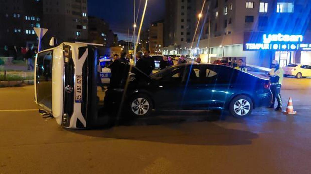 İki araç çarpıştı: 6 yaralı