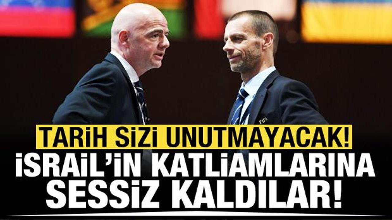 İkiyüzlü FIFA ve UEFA, İsrail'in katliamlarına sessiz kaldı!