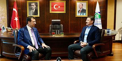 İMAMOĞLU, BAHÇELİEVLER BELEDİYE BAŞKANI BAHADIR’I TEBRİK ETTİ