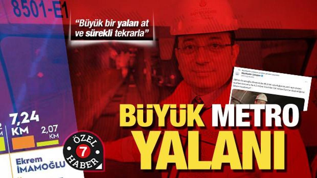 İmamoğlu kaç kilometre metro yaptı? Yalanlanan rakamı yine paylaştılar