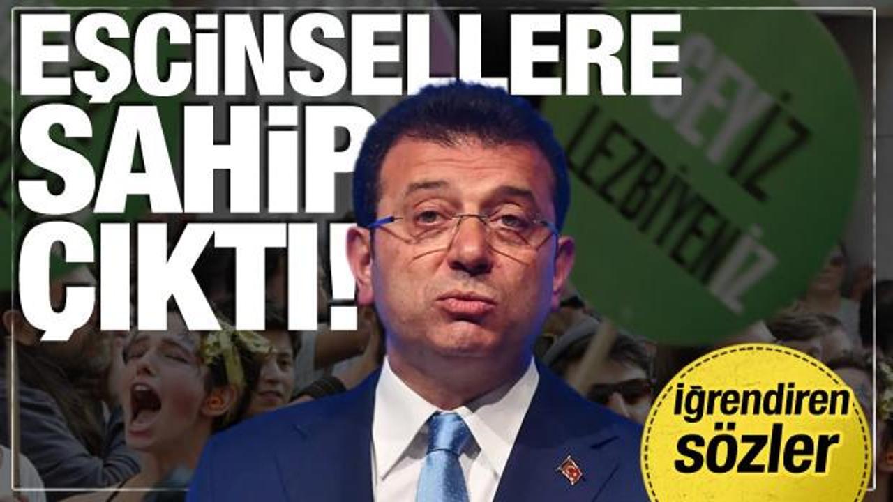 İmamoğlu LGBT’li eşcinsellere de sahip çıktı