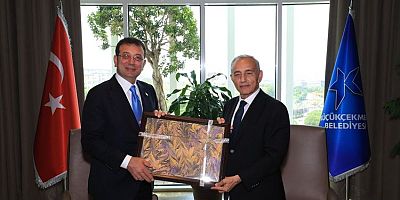 İMAMOĞLU’NDAN KÜÇÜKÇEKMECE BELEDİYE BAŞKANI ÇEBİ’YE TEBRİK ZİYARETİ
