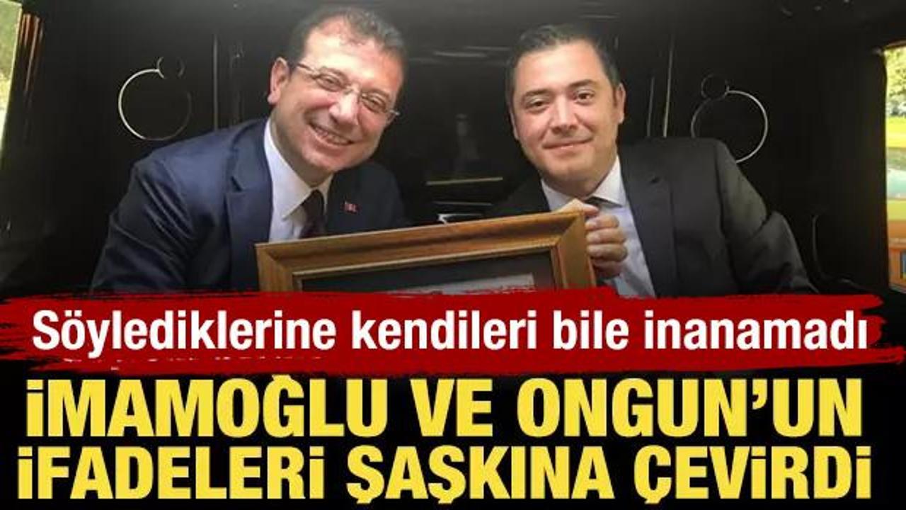İmamoğlu ve Ongun'un ifadeleri şaşkına çevirdi! Söylediklerine kendileri bile inanamadı
