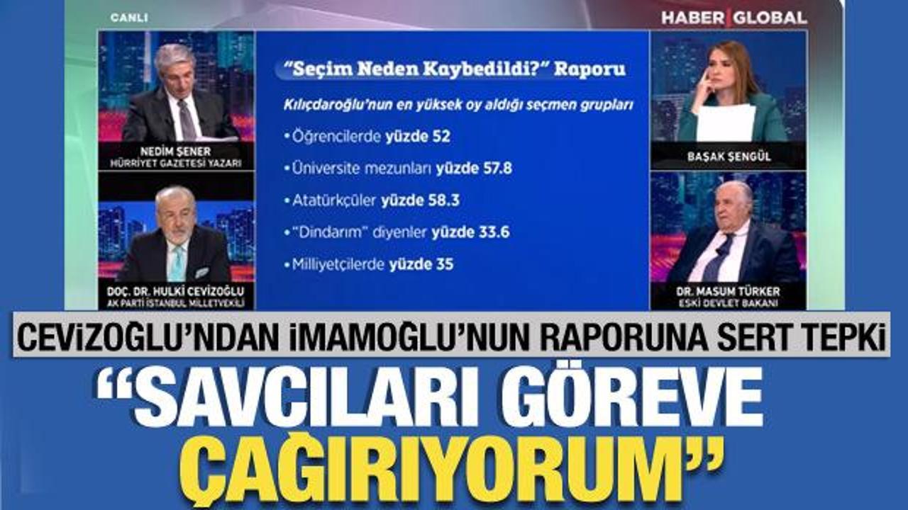 İmamoğlu'nun raporuna Hulki Cevizoğlu'ndan sert tepki! Savcıları göreve çağırıyorum
