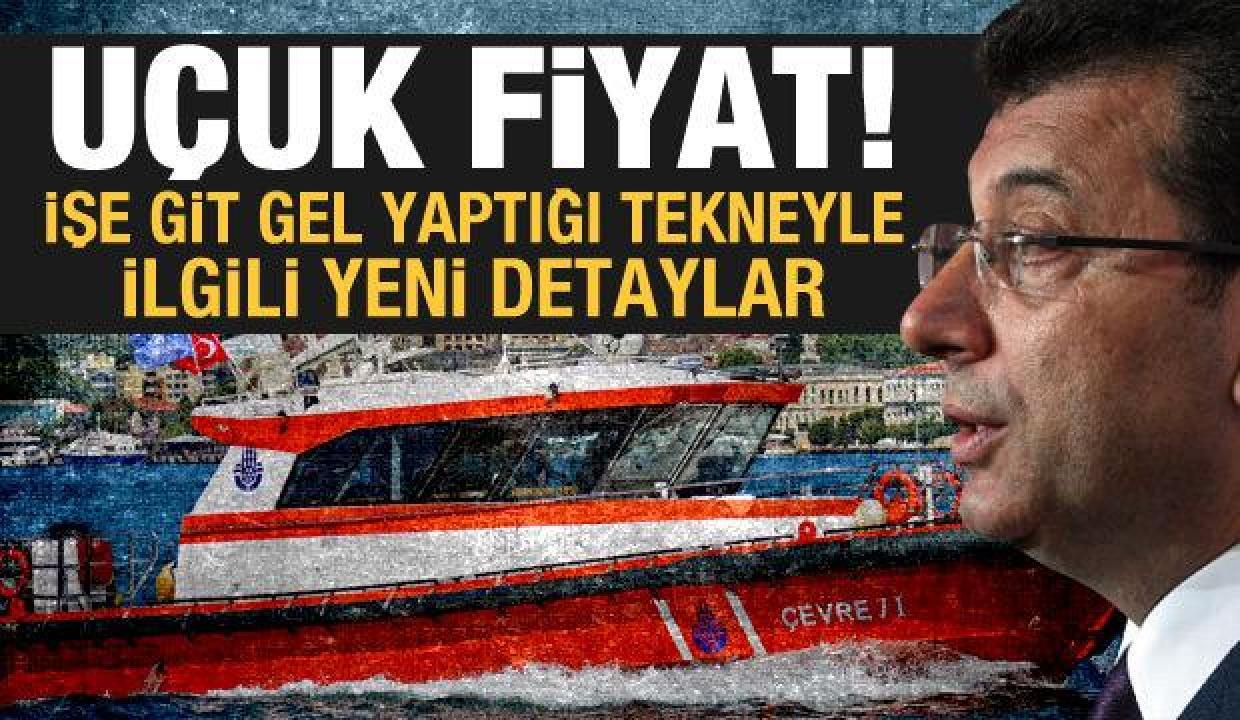 İmamoğlu'nun tekne kirası 377 bin TL!