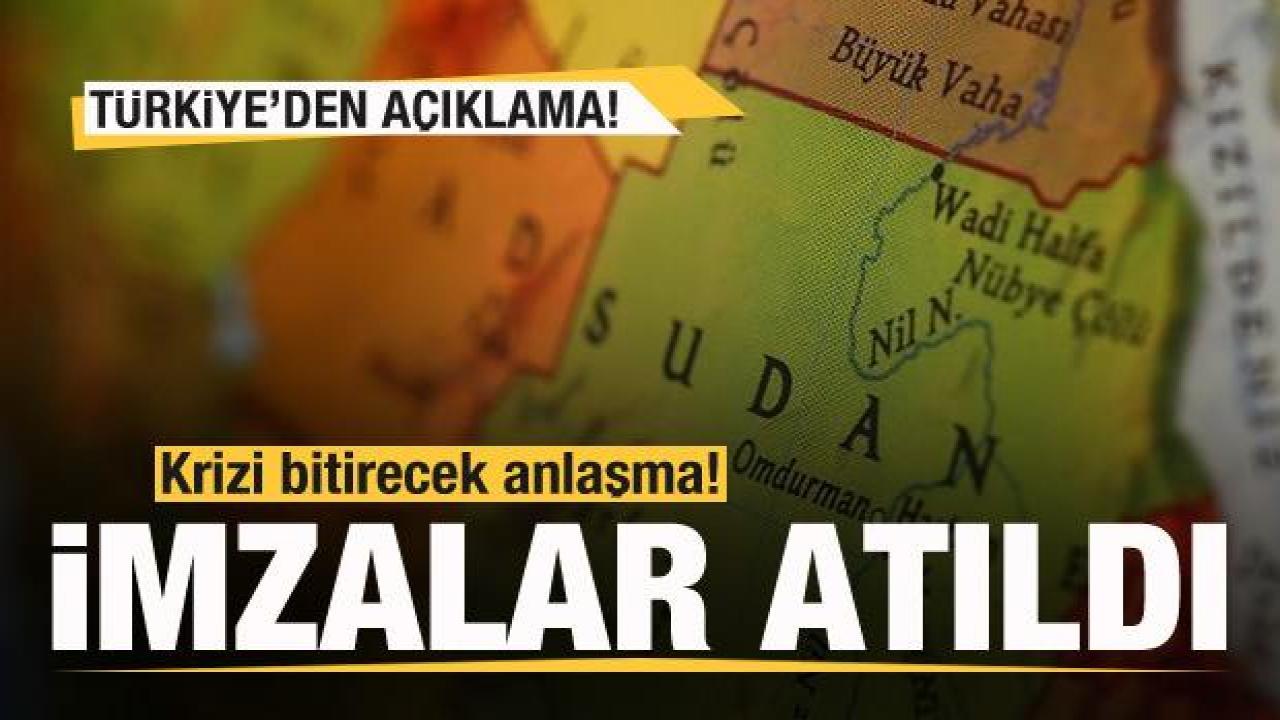 İmzalar atıldı! Krizi bitirecek anlaşma! Türkiye'den ilk açıklama