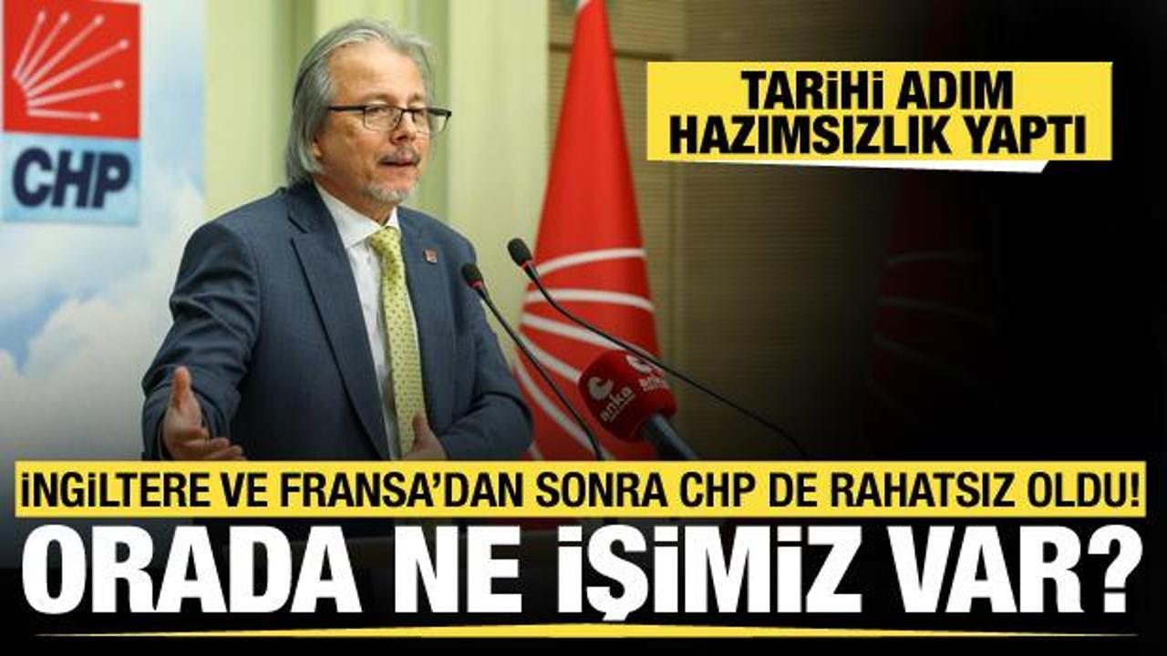 İngiltere ve Fransa'dan sonra CHP de rahatsız oldu! İlhan Uzgel: Orada ne işimiz var?
