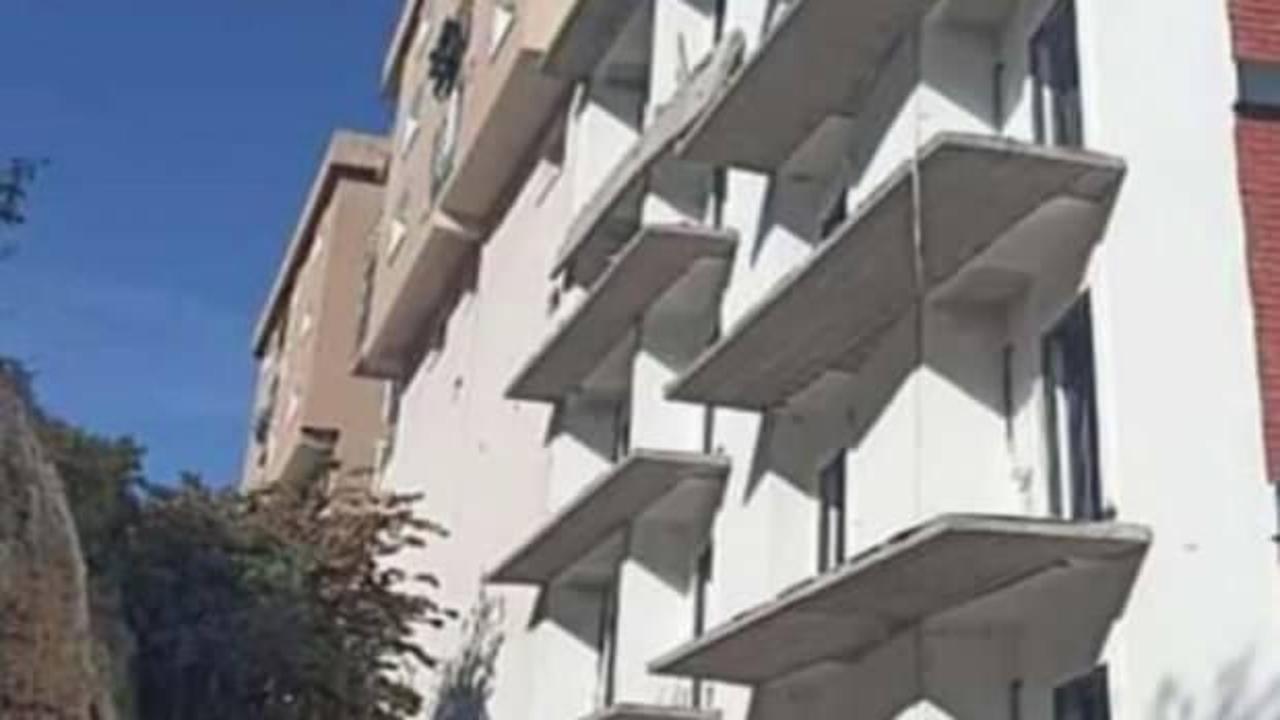 İnşaat halindeki binanın balkonu çöktü: İşçinin feci sonu!