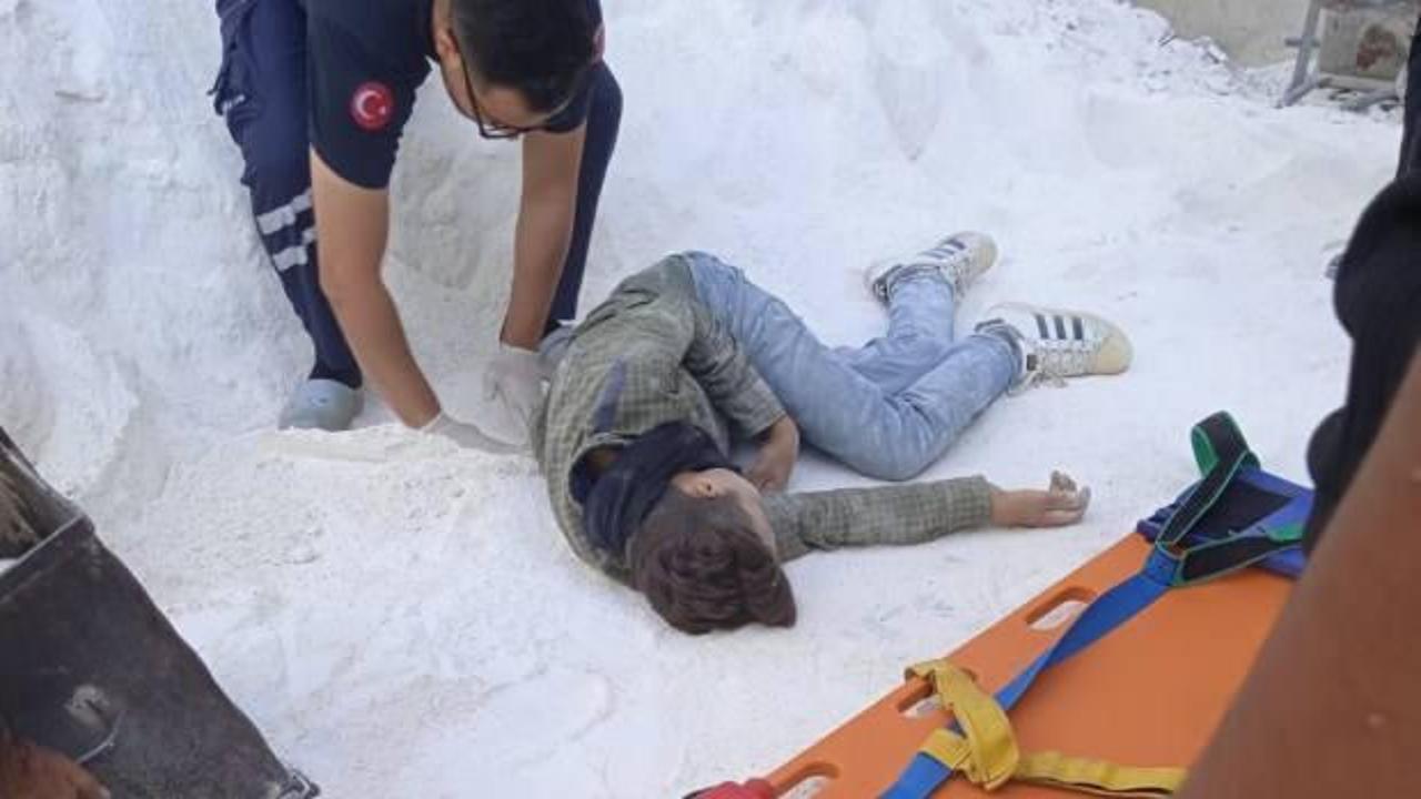 İnşaatın beşinci katından düşen yabancı uyruklu çocuk işçi öldü