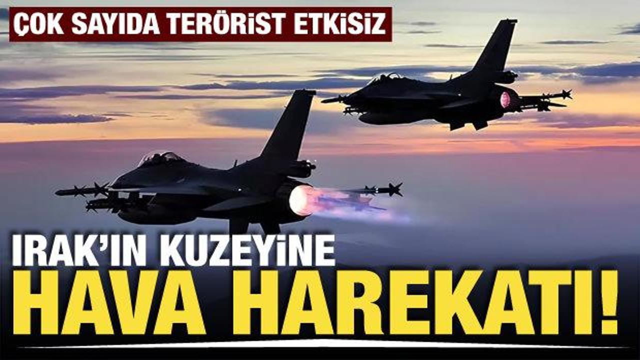 Irak'ın kuzeyinde 14 hedef imha edildi
