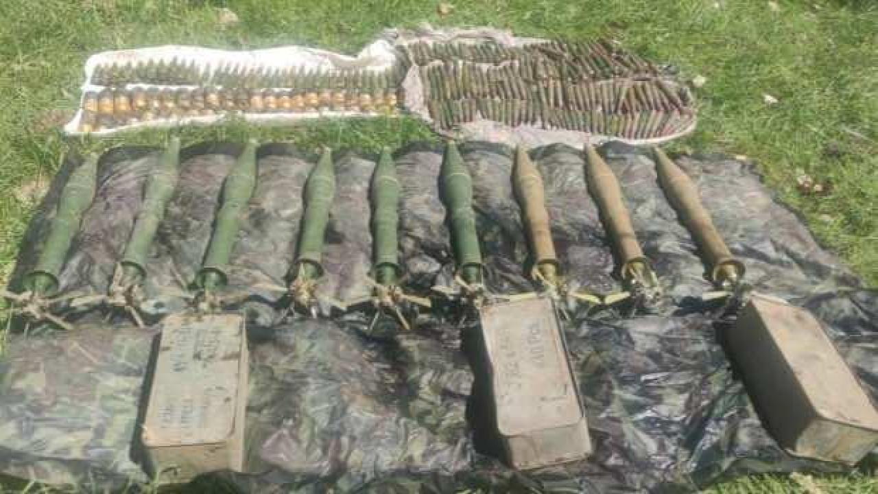 Irak'ın kuzeyinde PKK'ya ait sığınakta çok sayıda mühimmat ele geçirildi