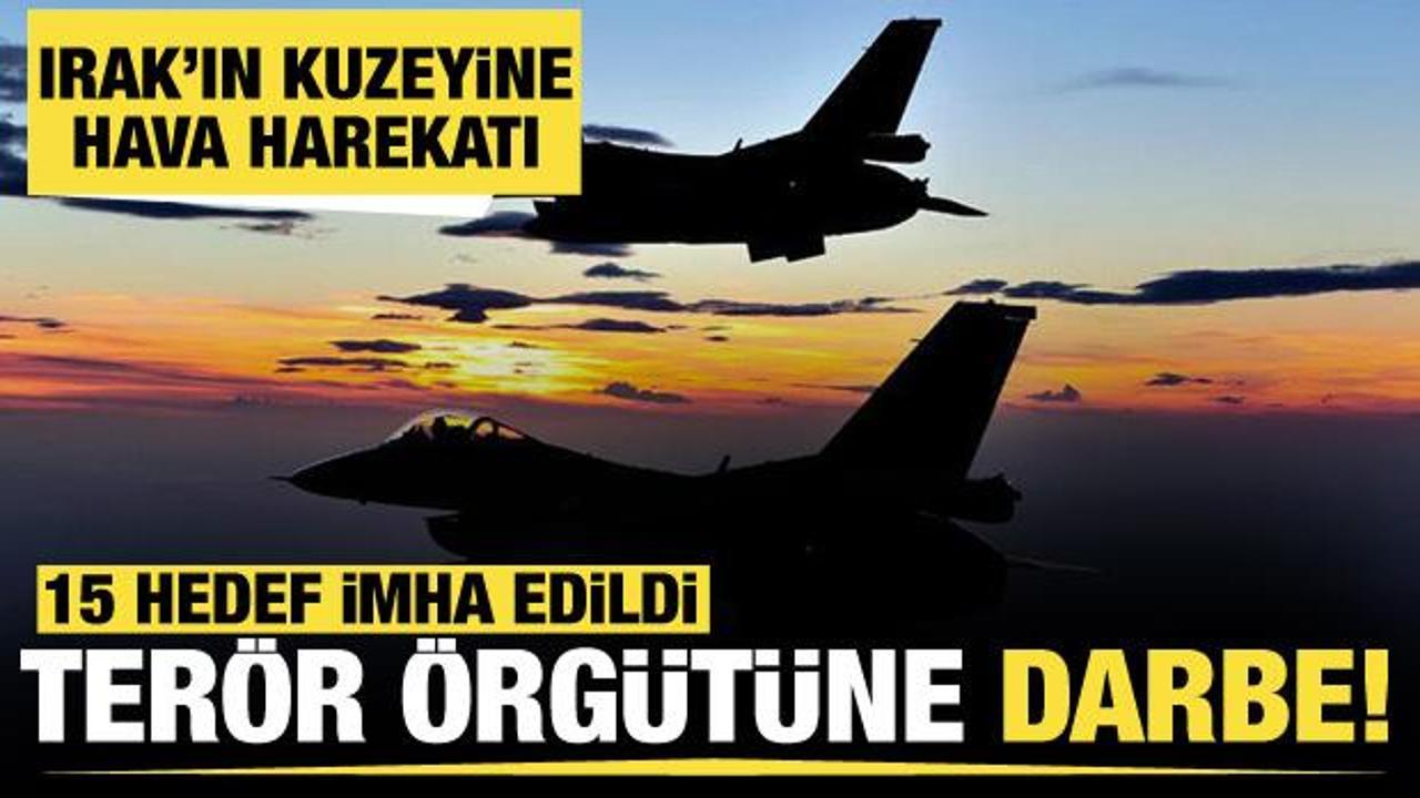 Irak'ın kuzeyindeki terörist hedeflere hava harekatları düzenlendi